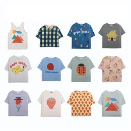 BC Bobo Summer Kids Tshirts for Boys Girls Clotesかわいい印刷された赤ちゃんの子供服衣装パンツショーツ220607