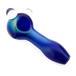 最新のPyrex Thick Glass Pipes Smoking Tube HandPipeポータブルハンドメイドドライハーブタバコオイルリグフィルターボンハンドノベルティアートDHL無料