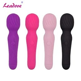 Dildos sem fio Av Vibrador Magic Wand Clitoris Estimulador USB Mensagem recarregável Bercos sexy para adultos mulheres AV0114