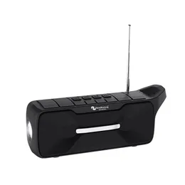 2023 altoparlante Bluetooth antenna di ricarica solare torcia boombox 5.0 EDR doppio woofer Radio FM 3D Stereo maniglia gancio portatile NRB5FMT