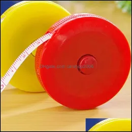 Other Household Sundries Home Garden Solid Color Measuring Reel Plastic 1.5M Soft Originality Band Tape Retractable Tapes Measure Accesori