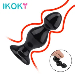 Ikoky anal plug plug prostate butt butts plugs batuulative enugulator orotic toys sexy for man woman big beads Shop