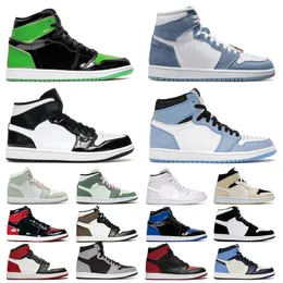 Джинсовая джинсовая 1 1S Jorden Jorden1s Jumpman Basketball Shoes Mens Womens Jorda Panda High OG Dark Mocha Mid Carbon Fiber Dutch Green Air Shoes Jordas Jordans1 Jordan1