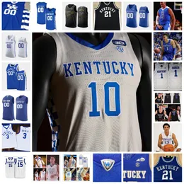 2022 NCAA Kentucky Wildcats Basketball Jersey Custom Stitched Shai Gilgeous-Alexander Кевин Нокс 32 Венин Габриэль 2 Джарред Вандербил 00 Тони Делк 24 Джамал Машберн