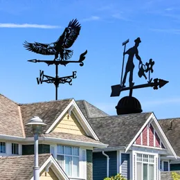 Weathervane Fence Mount Vane Yard Farm Stake Ornament s For Roofs Wind Outdoor 220721