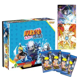 Japońskie anime Sasuke Ninja Kolekcja Rzadka karty pudełko Uzumaki Uchiha Game Hobby Collectibles TCG Posiadacz dla dzieci zabawek prezentowy G220311