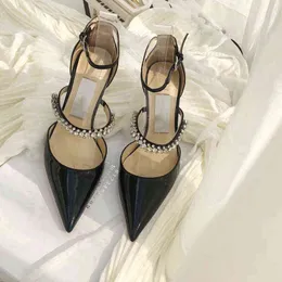 fashion Luxury Designer sandals Women's Summer banquet dress shoes high heeled sexy pumps pointed toe sling back women shoe Top Quality