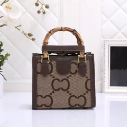 TZ Designer bags Fashion Diana Bamboo Handle Small Handbag Ladies Luxury Handle Bag 5 Colors Casual Shopping Tote Bags