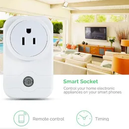 Smart Power Plug Portable Strip Adapter Mini Wifi Socket Remote Control Intelligent Device SocketsEU UK US With CE FCC RoHS