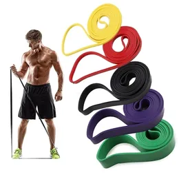 Fitness Train Resistance Bands 208cm Gym Pilates Elastic Rubber Pull Up Crossfit Power Expander Hanging Yoga Loop Band 220618