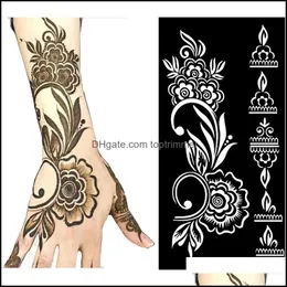 Tattoo overdracht tattoos body art health schoonheid tijdelijke stencil henna hollow dingjabloon modeontwerp voor dhey8