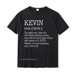 Vuxendefinition - Förnamn Kevin Men t -shirt roliga tshirts Plain Casual Cotton Young Tops Tees Summer 220509