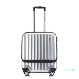 Suitcases 19inch Carry On Laptop Trolley Suitcase Men Business Travel Bag Women Boarding Case ABS+PC Rolling Luggage Wheel