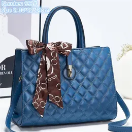 Wholesale ladies leather shoulder bags elegant solid color woven handbag small fresh ribbon bow backpack large capacity three-layer fashion tote bag 1566#