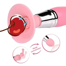 Massager Sex Toy 10 Hastigheter USB Power Tongue Oral Licking Vibrators Dildo Egg Vibrator Clitoris Stimulator Sexshop Toys for Women D0aw