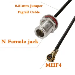 Other Lighting Accessories 1Pcs N Female Bulkhead To MHF4 IPX IPEX U.fl 0.81mm Jumper Pigtail Solder Cable Connector Length 10CM 15CM 20CM 3