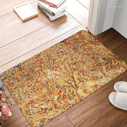 Carpets Antique Persian Tree Of Life Bohemian Doormat Bathroom Rectangle Entrance Home Carpet Dustproof Floor Rug Door Mat Foot Pad