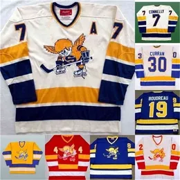 CeUf Mens Minnesota Fighting Saints Jersey 10 TED HAMPSON 14 DAVE KEON 19 BRUCE BOUDREAU 20 JACK CARLSON 35 JOHN GARRETT Retro Hockey Jerseys