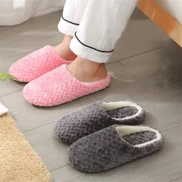 Women Indoor Slippers Warm Plush Home Slipper Autumn Winter Shoes Woman House Flat Floor Soft Slient Slides for Bedroom 220812