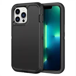 Capas de telefone celular Defender Armor Heavy Duty à prova de choque à prova de choque Clip Robot Phone Cases para Iphone 15 14 13 12 Pro Max Mini X 7 8 Alta Qulity 1PC8