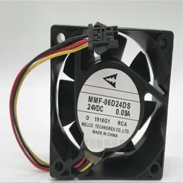 Original MMF-06D24DS-RCA DC24V 0.09A 6025 special fan for three-wire inverter