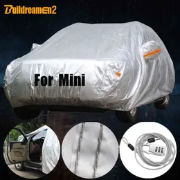 Buildreamen2 Full Car Cover Waterproof Sun Rain Snow Dust Resistant Cover For Mini Cooper One Coupe Clubman Paceman Countryman H220425