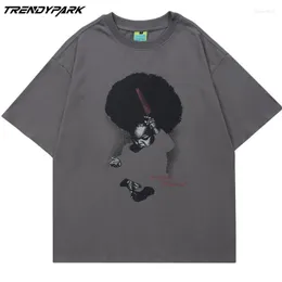 T-shirt da uomo T-shirt da uomo Funny Baby Print O-Collo Top in cotone Abbigliamento da uomo 2022 Estate Harajuku Streetwear T-shirt casual Hip Hop per