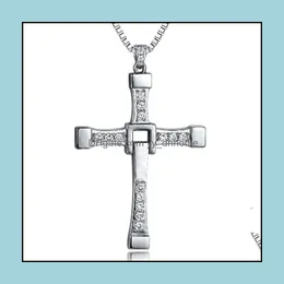 Pendant Necklaces Pretty Necklace For Men Fast And Tourette Dominic Toretto Cross Beautifly Yydhhome Drop Delivery 2021 Jewel Yydhhome Dh4A3