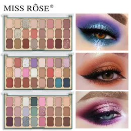 Miss Rose NUEVO GLITTER SHADOH Pallete de 24 colores Shimmer Matte Profisional Sala de ojos Paleta de maquillaje Festival Cosmética