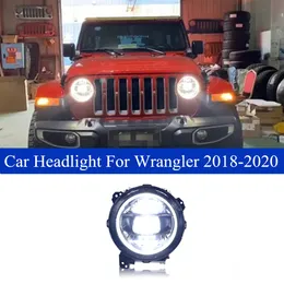 CAR LED DayTime Head Light Assembly för Jeep Wrangler Headlight 2007-2017 Dynamisk Turn Signal High Beam Auto Accessoarer Lamp