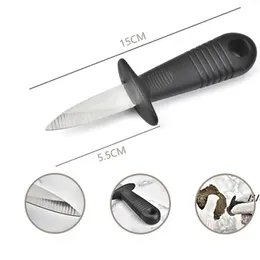 Open Shell Scallops Seafood Oysters Knife Multifunction Utility Kitchen Tools Stainless Steel Handle Oyster Knives Sharp-edged LJA13302
