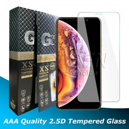 Premium AAA 0.3MM 2.5D 9H Tempered Glass Screen Protector For iPhone 14 13 12 Mini 11 Pro Max XR XS X 6 7 8 Plus Samsung S21FE S20FE A52 A51 A20 A50 A11 A12 A13 A32 with Package