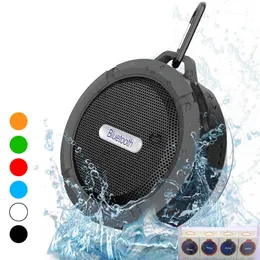 Lautsprecher, kabelloser Bluetooth-Lautsprecher, tragbarer Audio-Player, wasserdichter Lautsprecher, Haken und Saugnapf, Stereo-Musik-Player mit