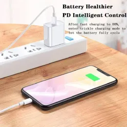 20W PD Snabbladdare för iPhone 13 12 XS Snabbladdning 20W Typ C USB Wall Adapter 5V 3A US EU UK Plug med detaljhandelslåda