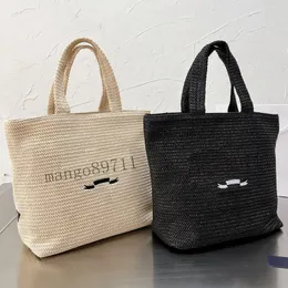 Sacolas Tote Bags Bolsas de Ombro Sacolas de compras de tecido para palha de verão