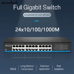 Wi Fi Finders 24 Port RJ45 LAN Switch Ethernet Gigbit com 24 gigabit para câmera IP AP AP Wireless 230206
