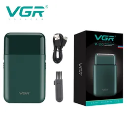 VGR Portable Car Travel Pojedynczy Folia Ostrze Electric Mini Shaver Push Alternative Golarka V-390 220624