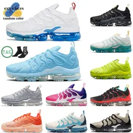 أحذية الجري المصممة TN Plus Men Womens for Vapor Triple Black Whood University Blue Tennis Ball Contain Close منذ عام 1972 المدربين الرياضيين مع الجوارب