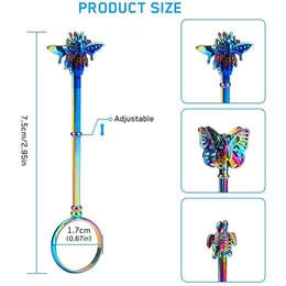 거북 나비 곤충 60pcs 3 스타일 조절 가능한 연기 상점 홀더 남성용 여성 금속 흡연자 무딘 조인트 반지 클립 Tbong Dab Rig