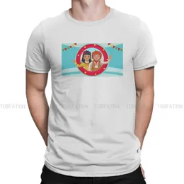 As camisetas masculinas são bem-vindas de camiseta de hip hop rosie e Jim Kids Childrens TV Streetwear confortável camiseta macho de manga curta ID de presente especial