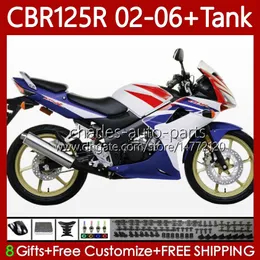 Bodywork + Tank Kapağı Honda 125cc CBR-125R CBR 125 R CC CBR125R 02 03 04 05 06 CBRY 124NO.60 CBR-125 CBR 125R 2002 2003 2004 2005 2006 CBR125RR 02-06 PERAKALIK BEYAZ KIRMIZI