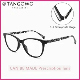 TANGOWO Acetat Brillen Frauen 2020 Neue Auge Glas für Frauen Cat Eye Brillen Rahmen Myopie Optische Brillen Mode T200428