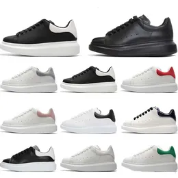 White Genuine Leather Oversized Women Dress Shoes Fashion Black Platform Men Designer Sneakers Classic Ladies Footwear High Quality Handmade Homme Baskets