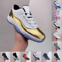 2022 Jumpman Bred 11s High Basketball Shoes Women Men Legend Blue 25th Anniversary Space Jam Gamma Concord 45 Low Columbia White Red