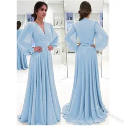 Casual Dresses Lugentolo Plus Size Maxi Dress Women Sexy Party Chiffon Empire Mesh Long Sleeve V-neck 2022 Summer Fashion