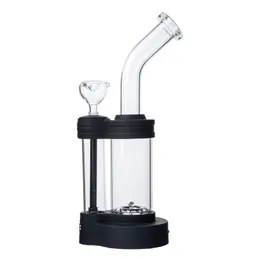 Cool Hookh LED Plasma 14mm Złącze żeńskie z miską Rury wodne 5mm Grube Oil DAB Rigs12 Calowe Szkło Bongs 123mm Średnica podstawy Czarne opakowania