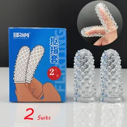 Finger Set Weibliche Bump Partikel A punkt G Punkt Masturbatorischen Spike Kristall 18 Plus Erwachsene sexy Spielzeug Klitoris Stimulato