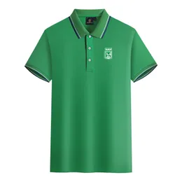 Atlético Nacional Men и Women Polos Mercerized Cotton с коротким рукавом с коротким рукавом, дышащий спортивный логотип, можно настроить