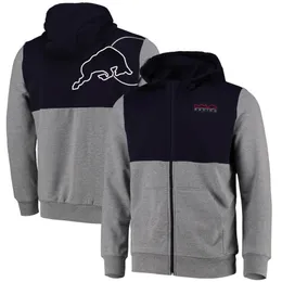 F1 Jacke Hoodie Team Kapuzenmantel Neues Formel -1 -Rennanzug Herbst und Winter Herren Extrem Sport Trikot Sweatshirt