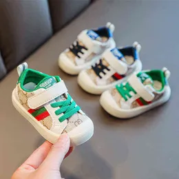 Våren och hösten Baby Walking Shoes Children's Canvas Shoes Boys 'Handsome Girls' Shoes i åldrarna 1 till 3